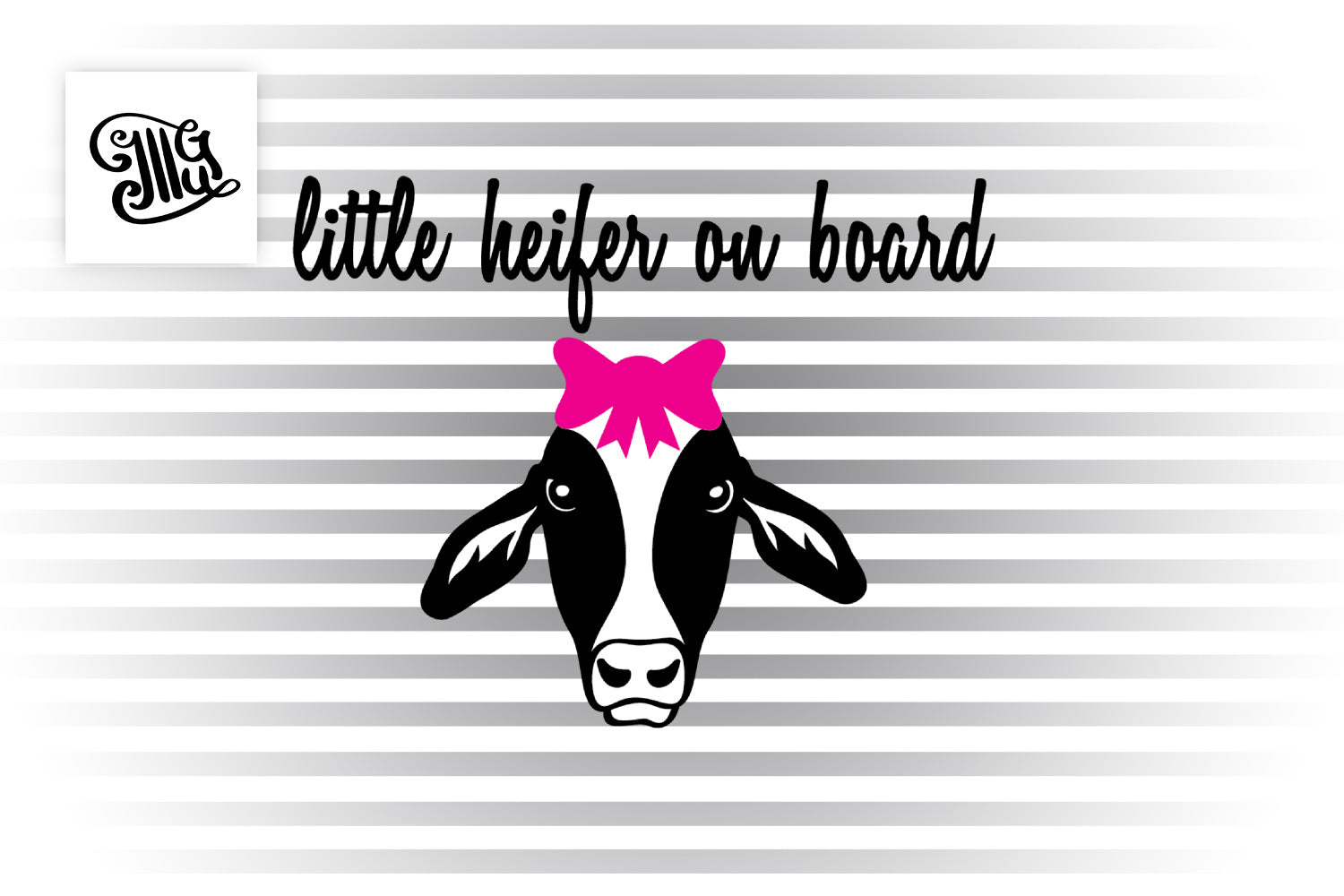 Download Little Heifer On Board Svg Baby Heifer Svg Car Window Sticker Svg Illustrator Guru