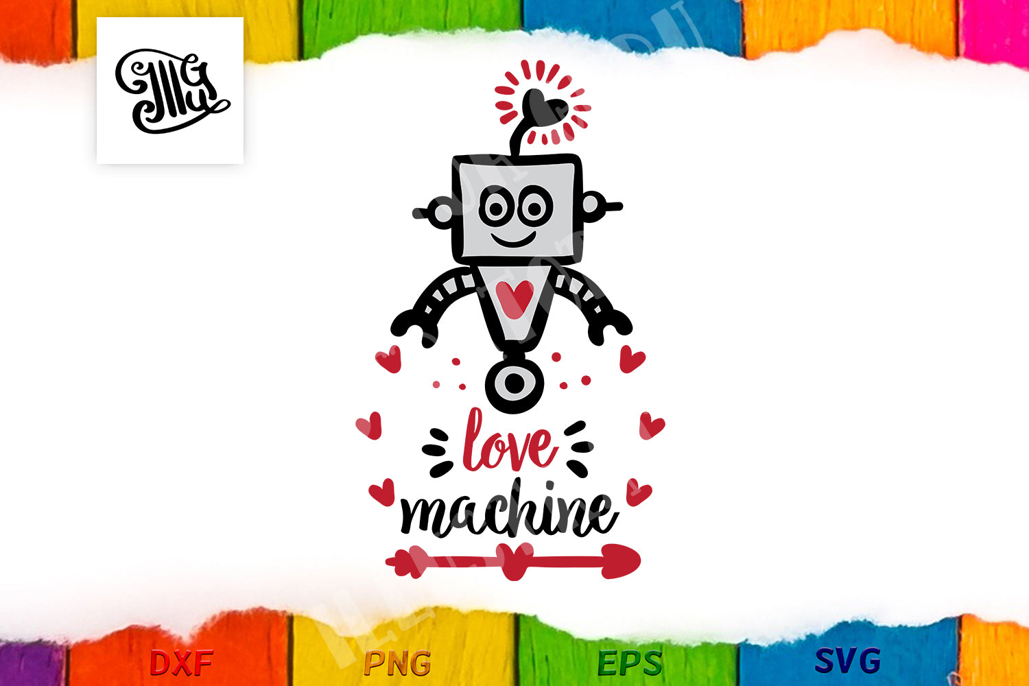 Download Love machine valentine svg for boy or girl - Illustrator Guru
