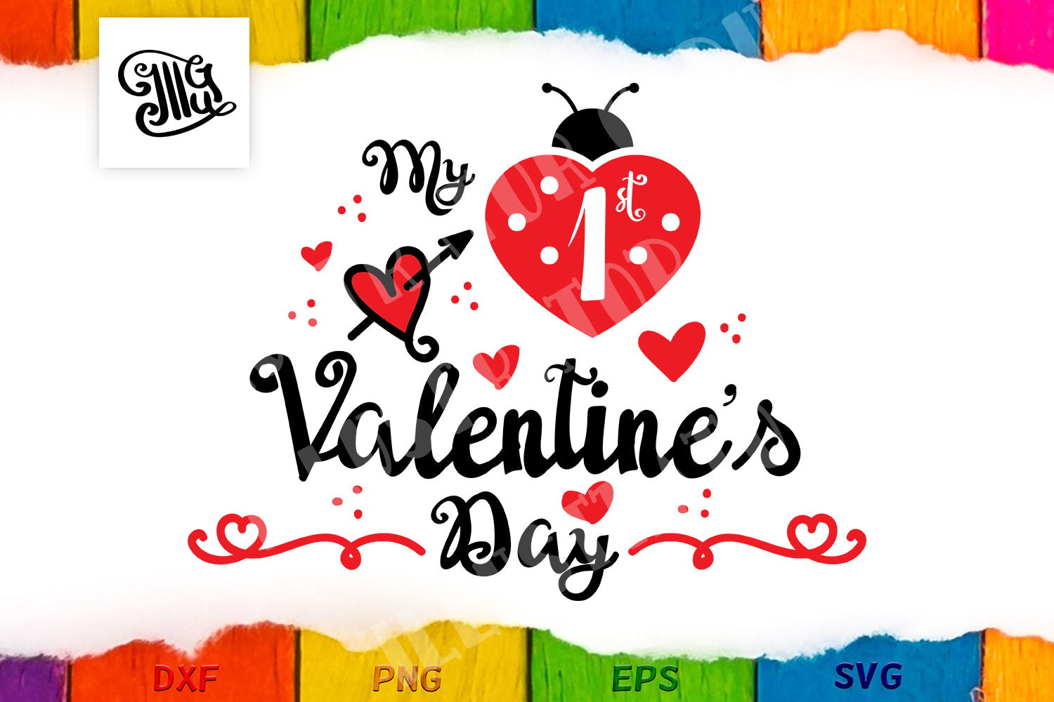Download My First Valentine S Day Svg For Baby Girls Illustrator Guru