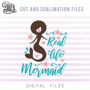 Download African American Mermaid Svg Mermaid Clipart Starfish Svg Beach Svg Illustrator Guru