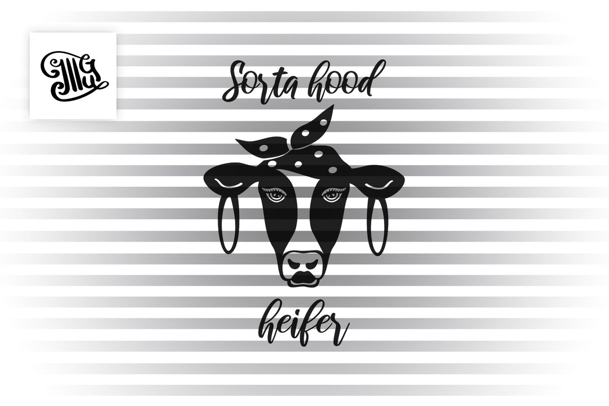 Download Sorta hood heifer svg | cow head SVG | bandana heifer sVG ...