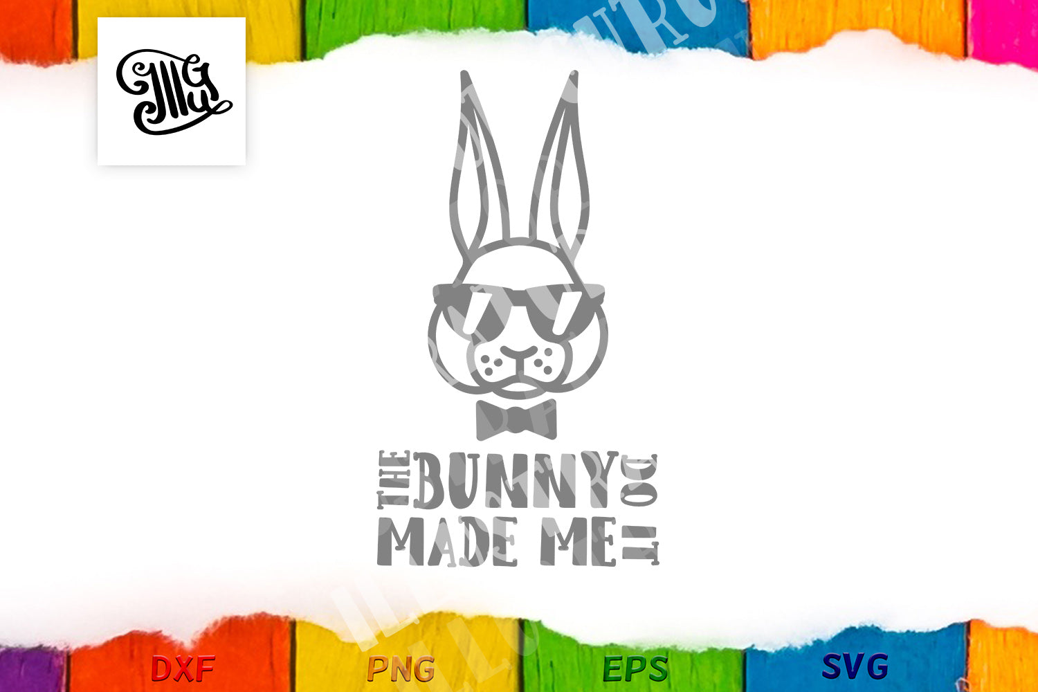 Download The Bunny Made Me Do It Svg Boy Easter Svg Hipster Easter Bunny Sv Illustrator Guru