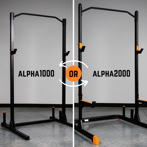 Alpha1000 vs Alpha2000 squat stand comparison