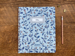 Blue Floral Notebook