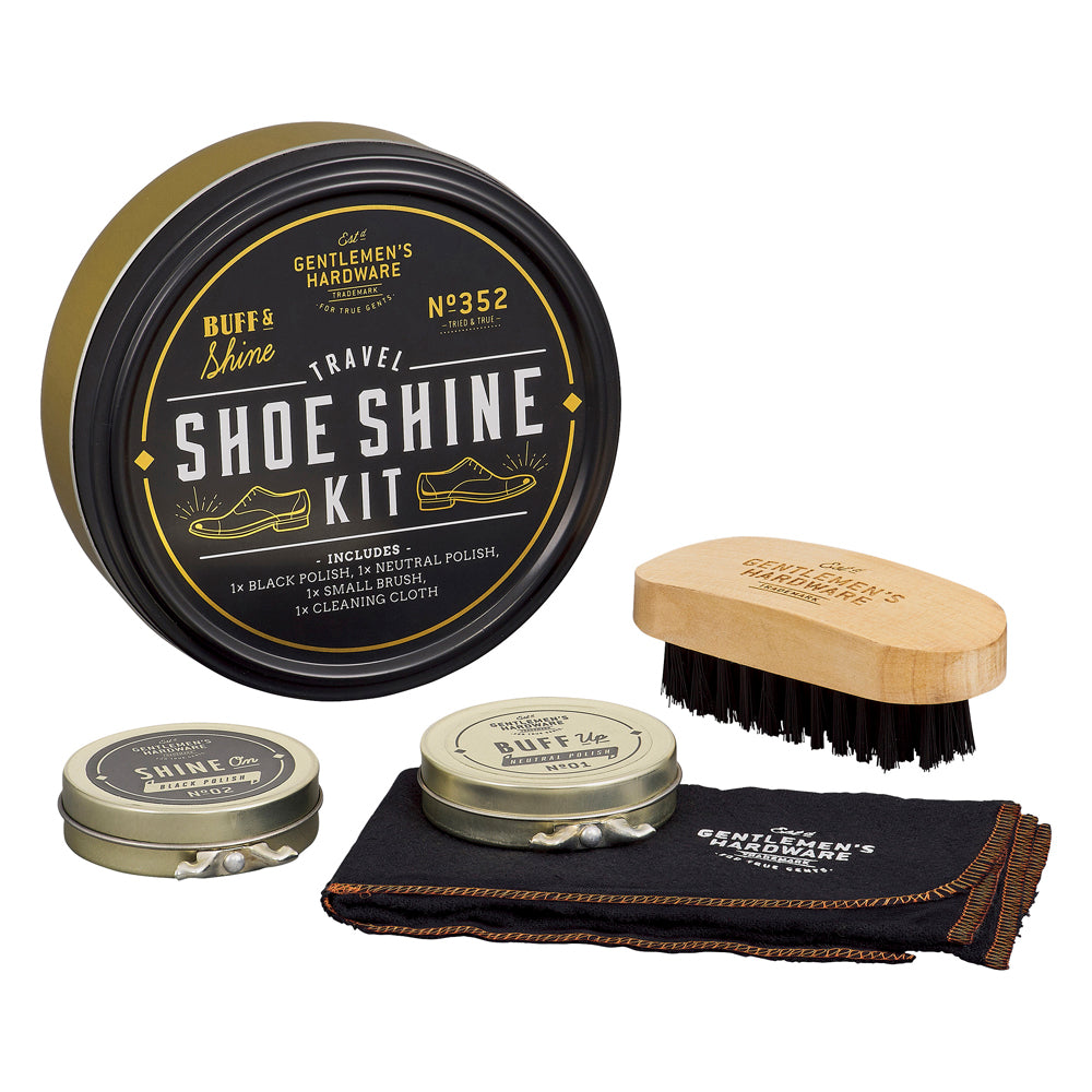 gentlemen's hardware shoe shine kit