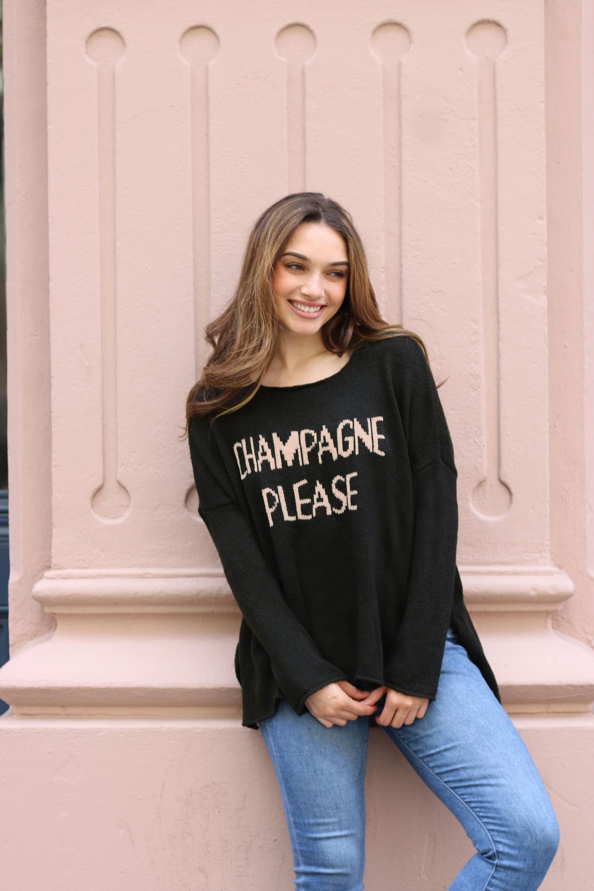 Champagne Please Sweater