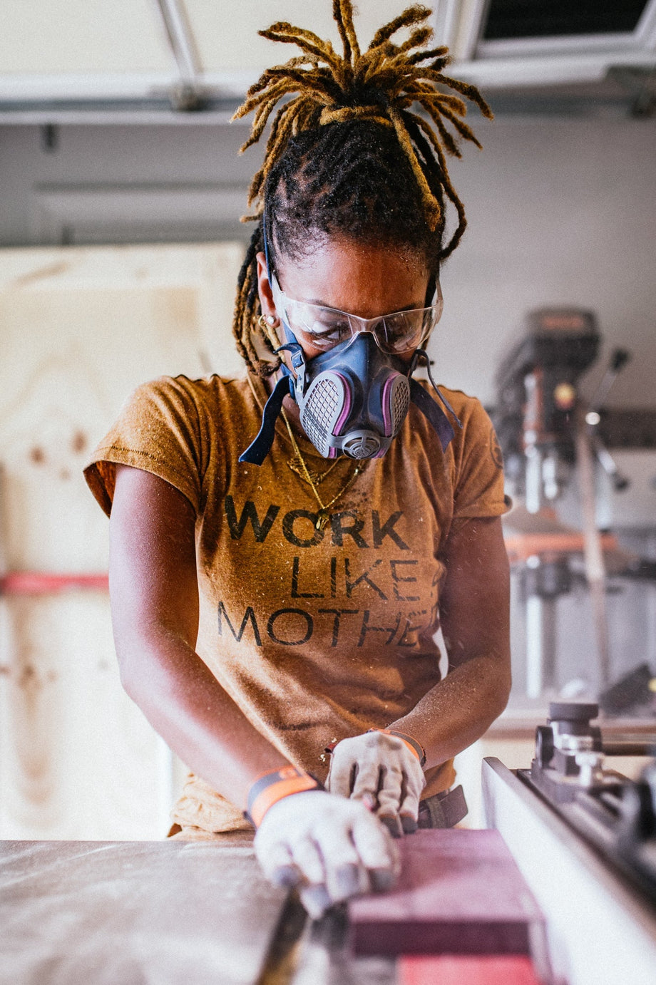 Work Like a Mother Graphic Crew Tee