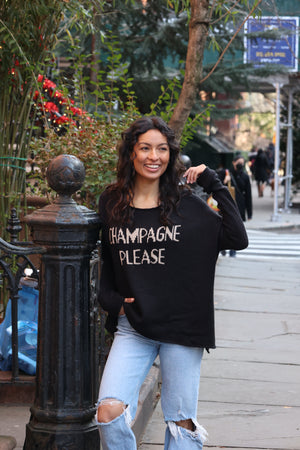 Champagne Please Sweater