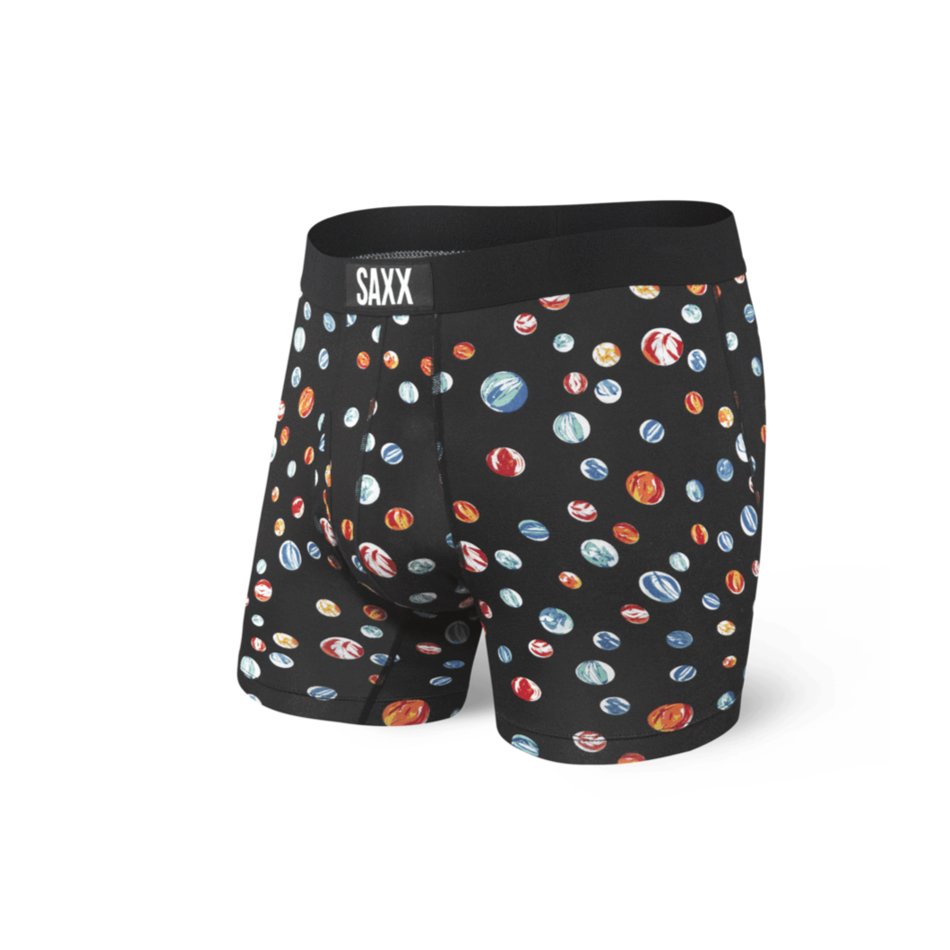 Ultra Men's Boxer Brief - Black Marbles