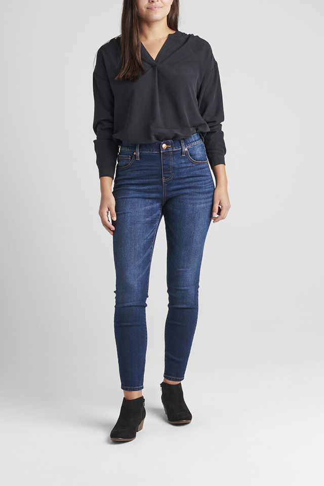 Valentina High Rise Skinny Pull-On Jeans - West Side - Indigo Blues & Co.