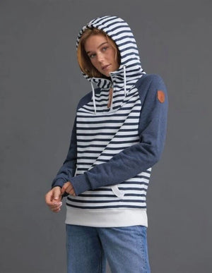 Faith Hoodie - Navy/Stripe 5284P