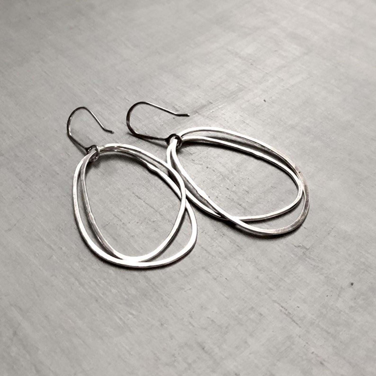 Double Organic Sterling Hoops