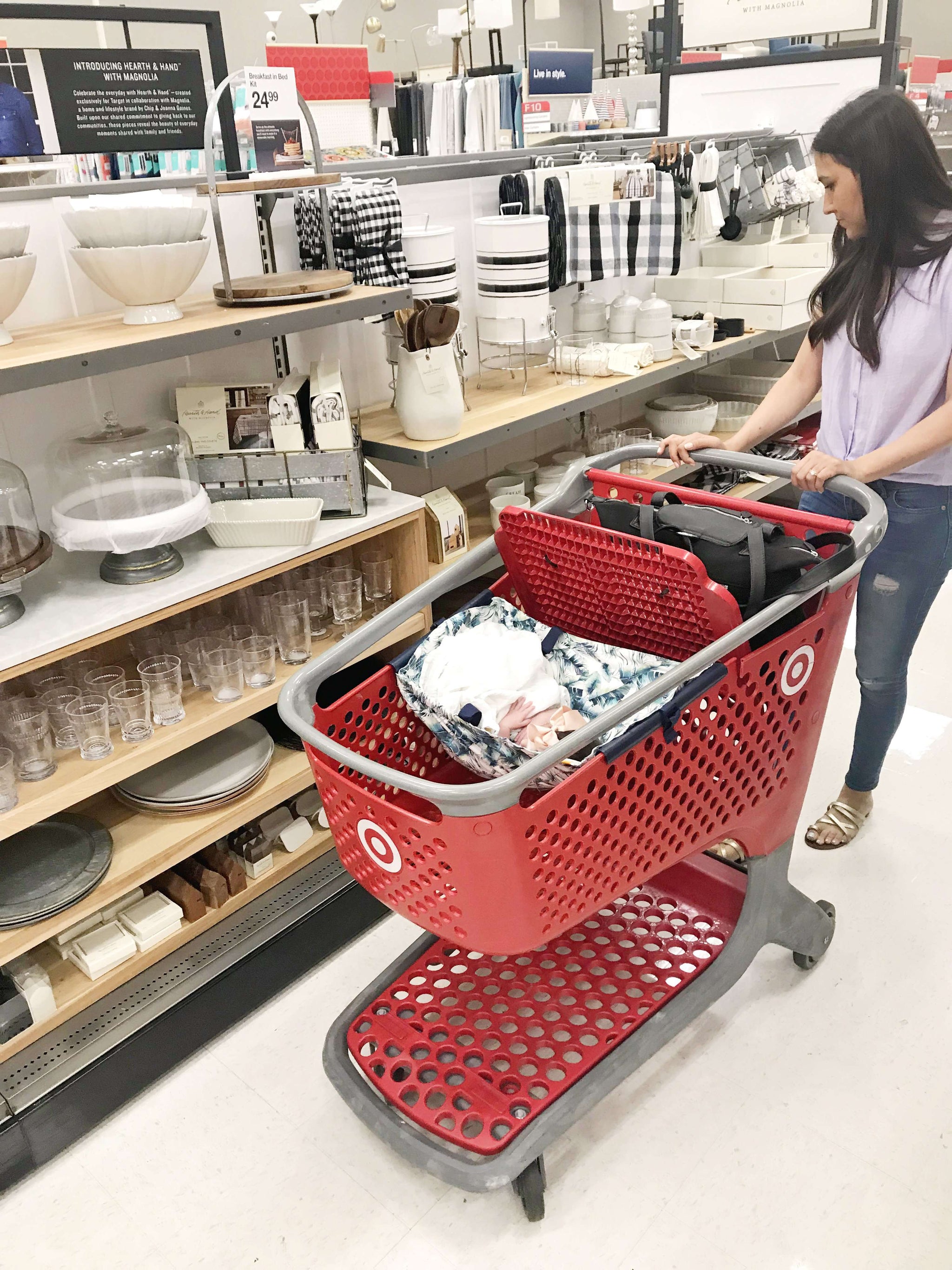 target shopping cart baby
