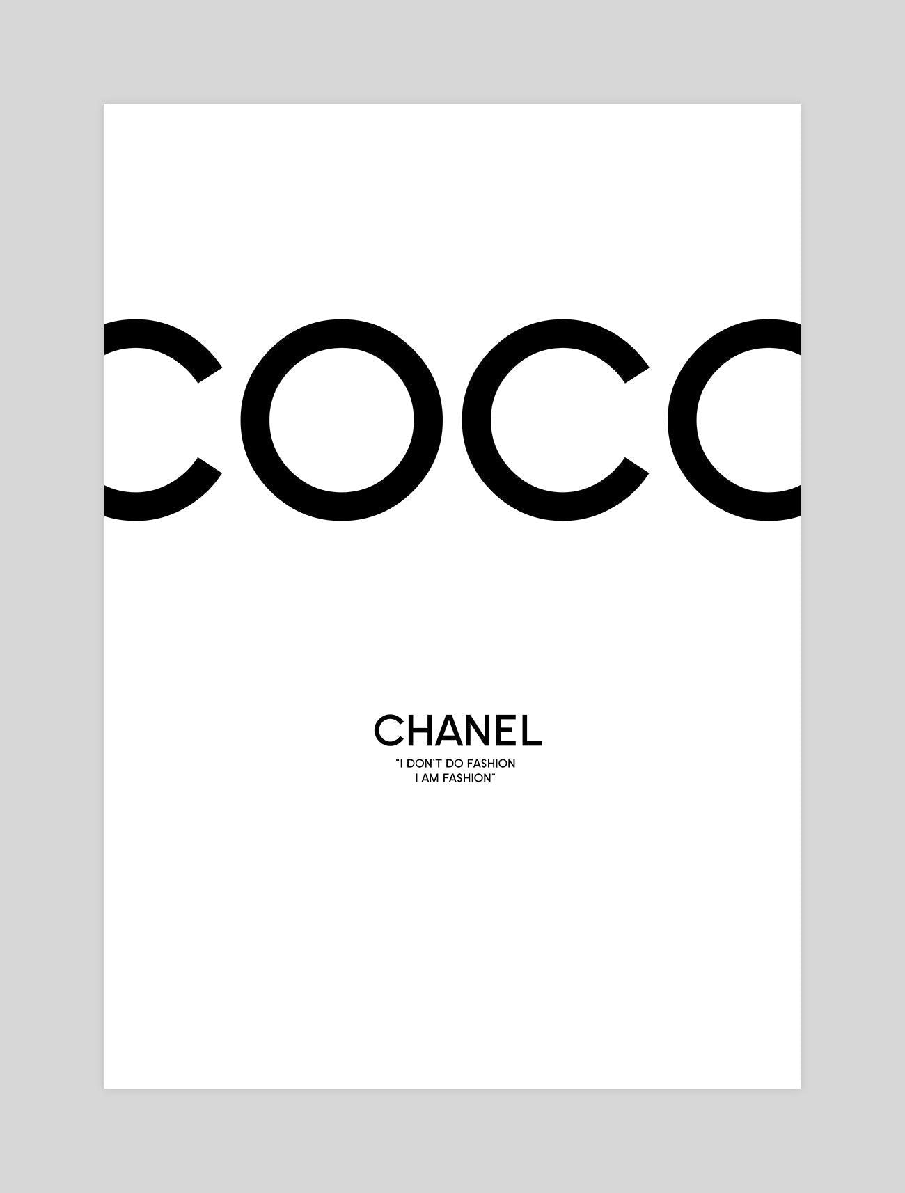 Coco Chanel Art Print | Pop Motif