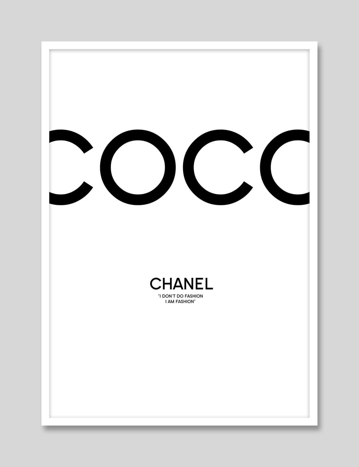 Coco Chanel Art Print | Pop Motif
