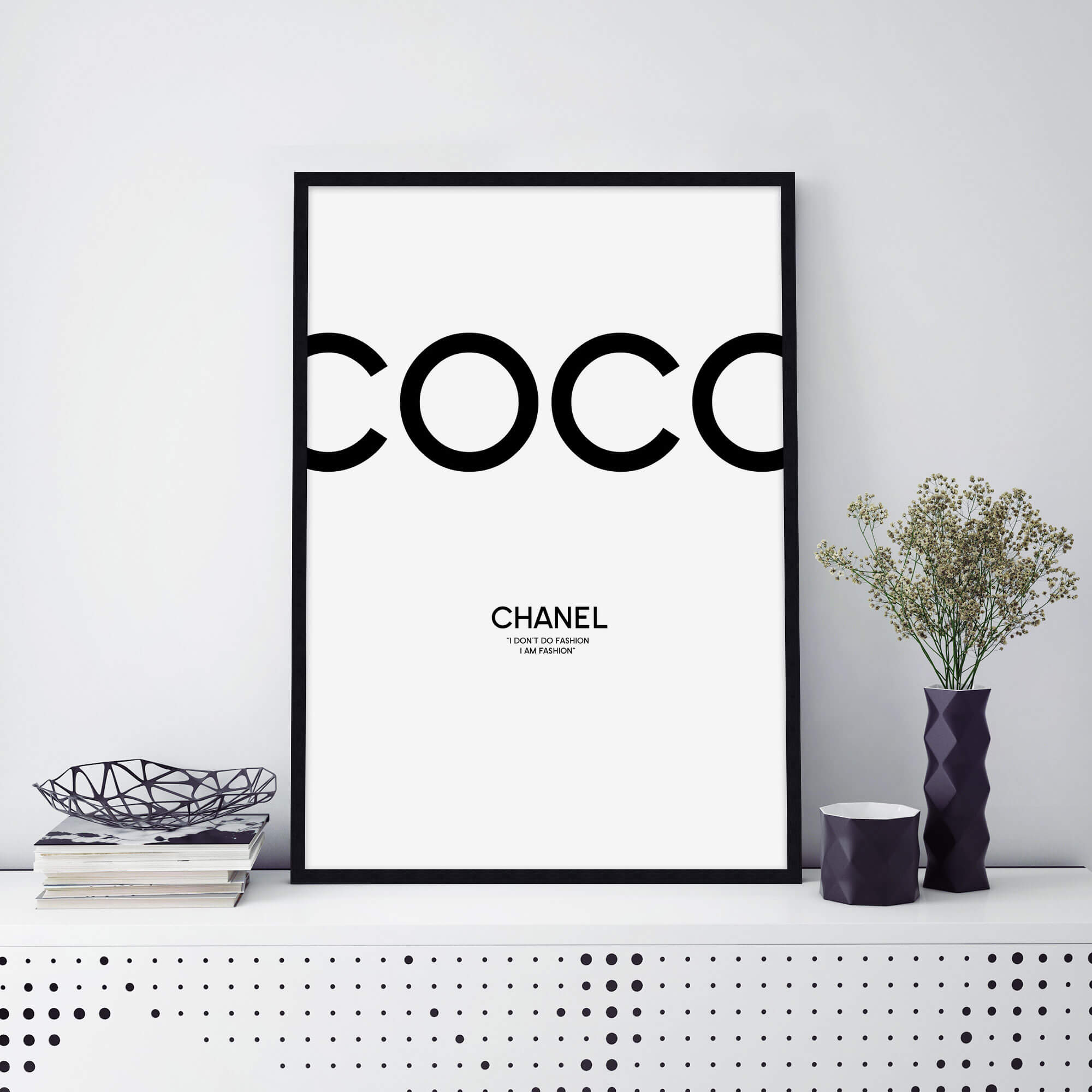 Champagne Coco Chanel Poster