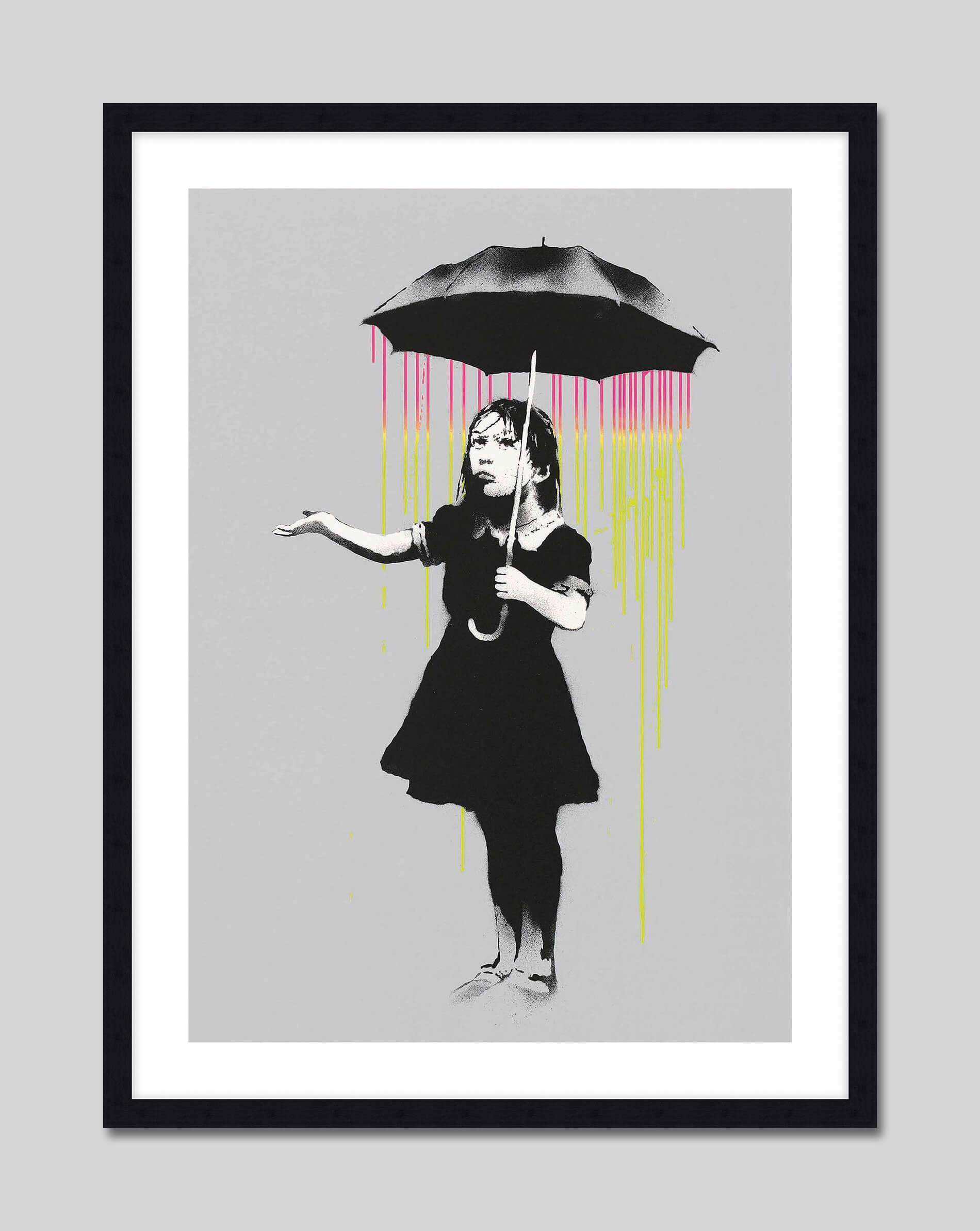 Banksy NOLA COLORED RAIN WCP バンクシー ポスター-