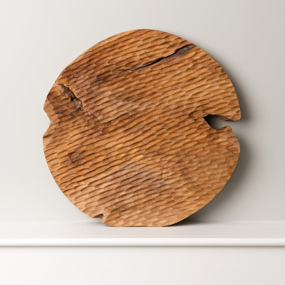 Abstract Teak Root Cutting Board And Serving Tray - Decora Loft