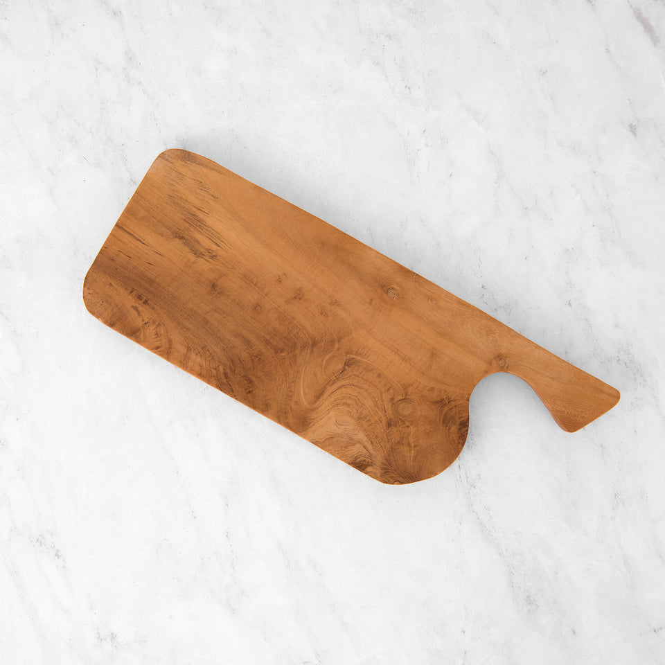 Teak Cutting Board - Rounded Rectangle Chopping