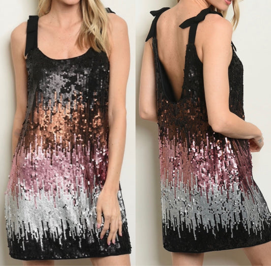 SEQUIN HOSTON ASTRO DRESS – SOL BOUTIQUE