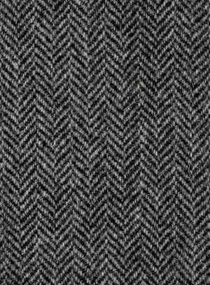 330 Harris Tweed® 5 Pocket - GreyXBlack Herringbone