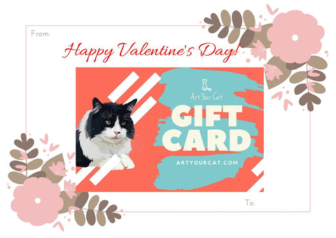 An image of an Art Your Cat giftcard.