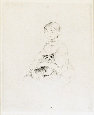Fillette au Chat by Berthe Morisot