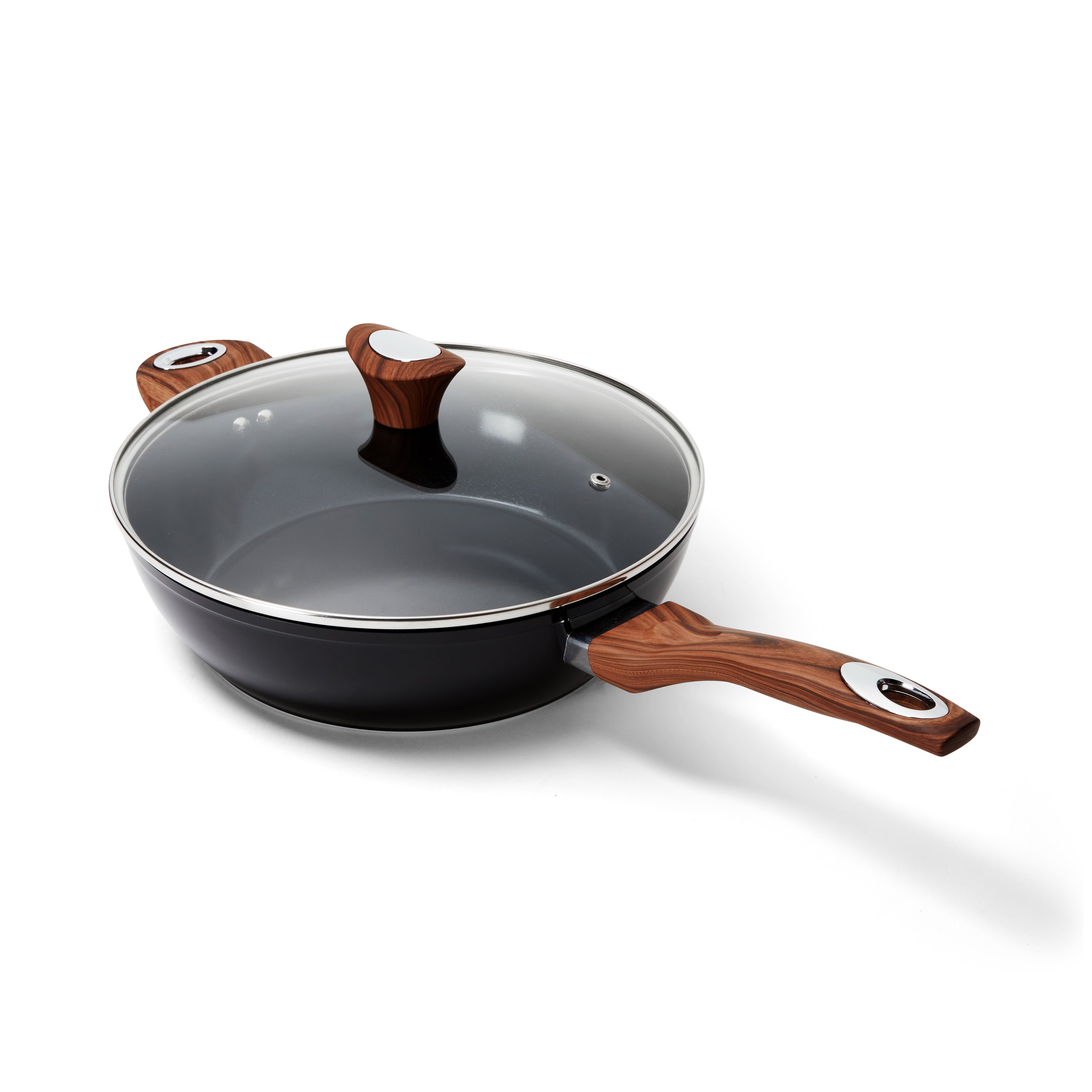 Induction Bottom Aluminum Nonstick Frying-Pan Grey Fry Pan - 11