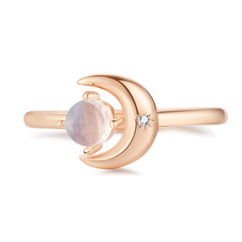 Moonshine, Moonstone Ring by Love by the Moon studio