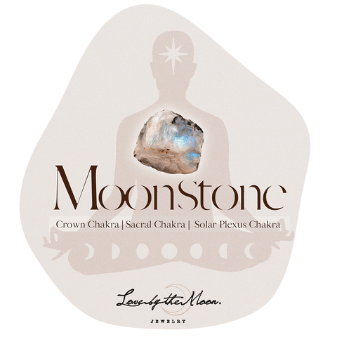 Moonstone to tune into your crown, sacral and solar plexus chakra
