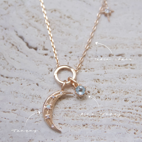 Taurus Zodiac Pendant by Love by the Moon Studio