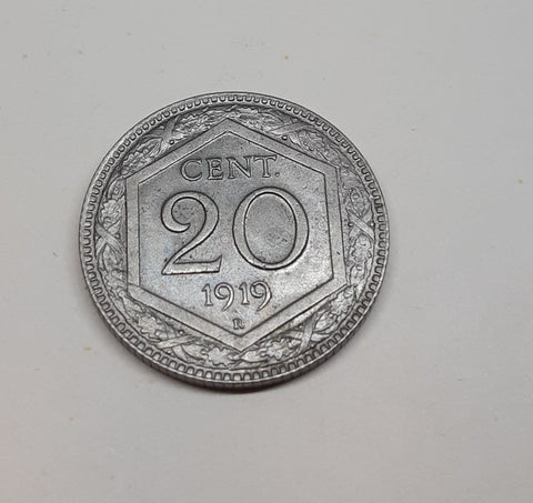 20 centesimi ESAGONO 1919 FDC
