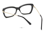 Women Cat Eye Designer Eyeglasses For Optical Glasses Frame Square