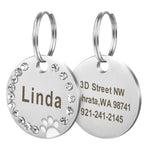 Custom Pet Tag Engraved Collar Accessories Puppy ID Tag Stainless Steel - Dealfactor Canada