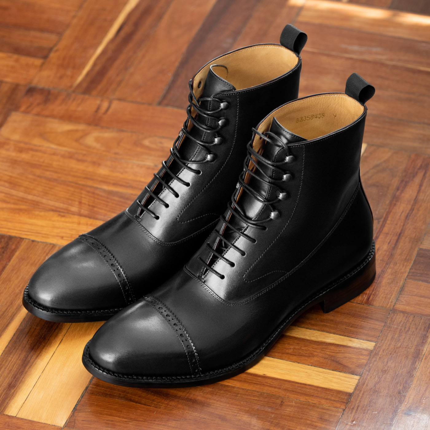 balmoral boots with suit