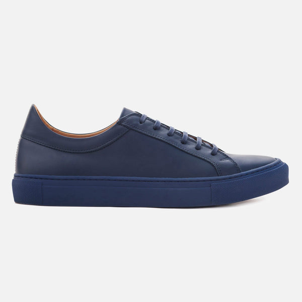 *SECONDS* Low Top Sneakers - Navy Leather – Beckett Simonon