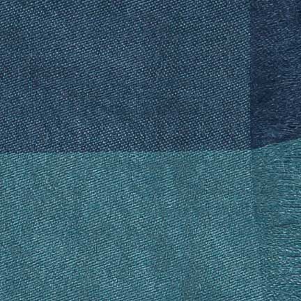 Neue Frau Danube Alpacca and Silk Wrap - teal and blue