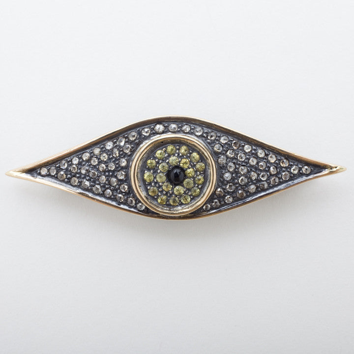 Jessica Kagan Cushman Klimt Egyptian Eye Pendant Brooch