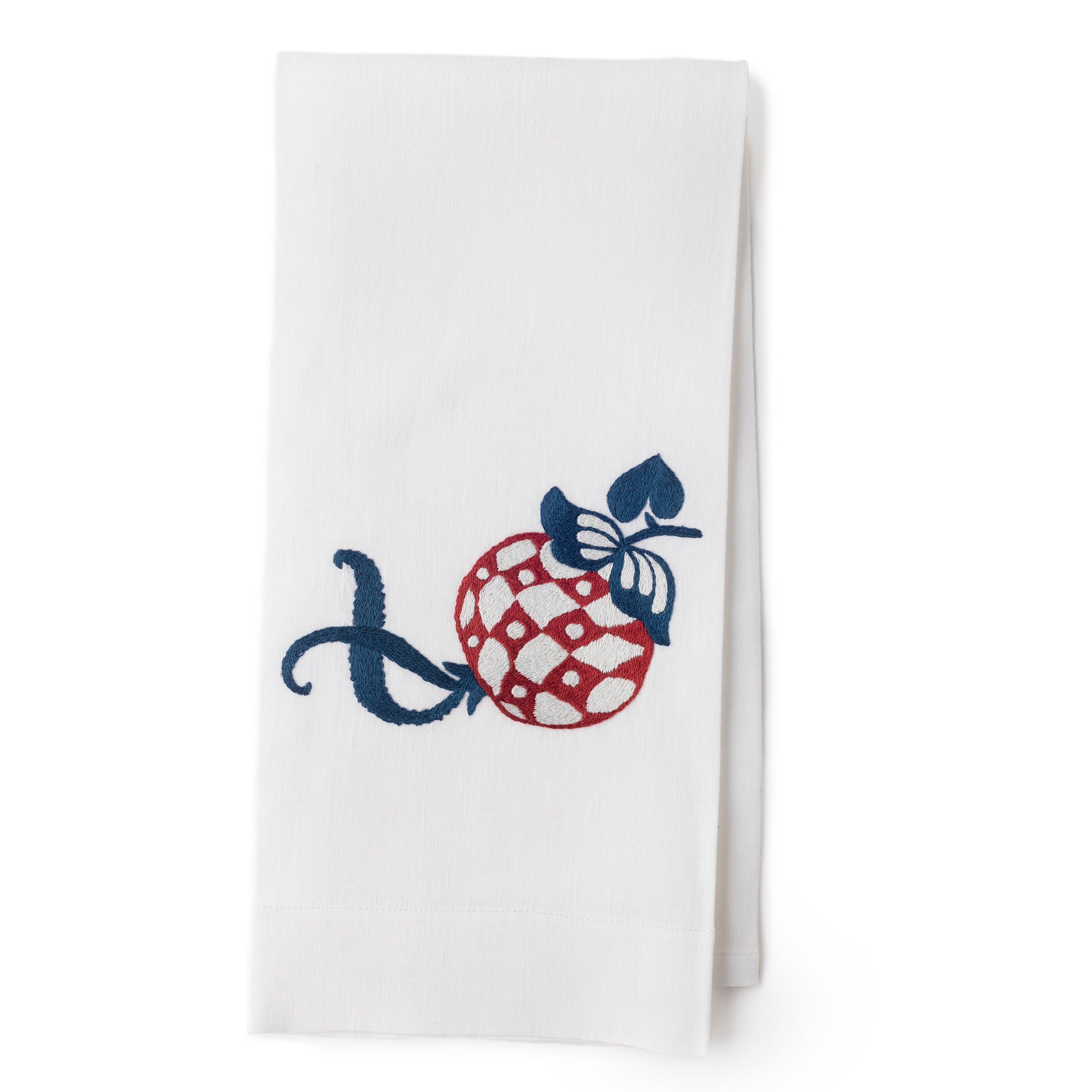 Pomegranate Guest Towel, blue