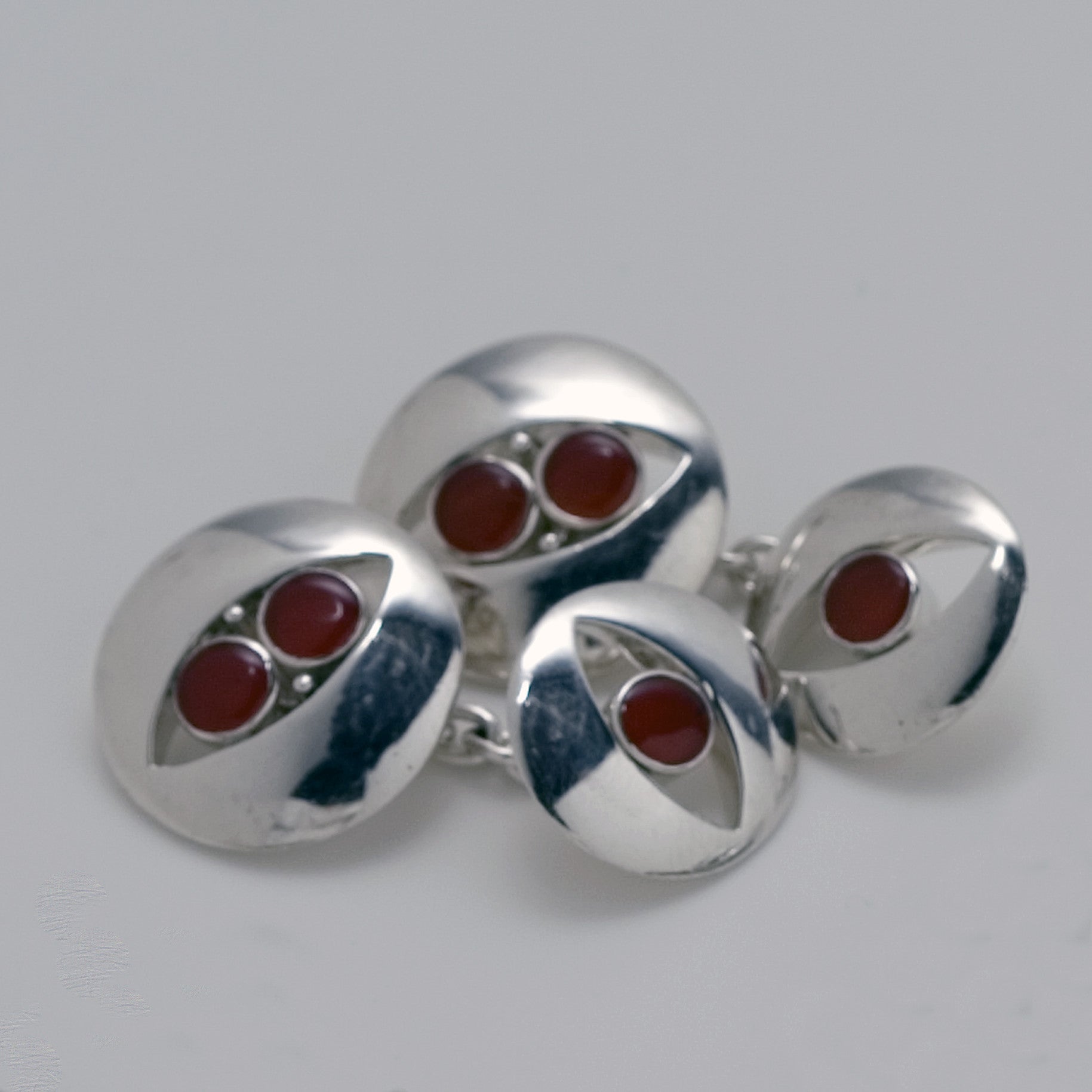 Hoffmann Cufflinks, Red Agate