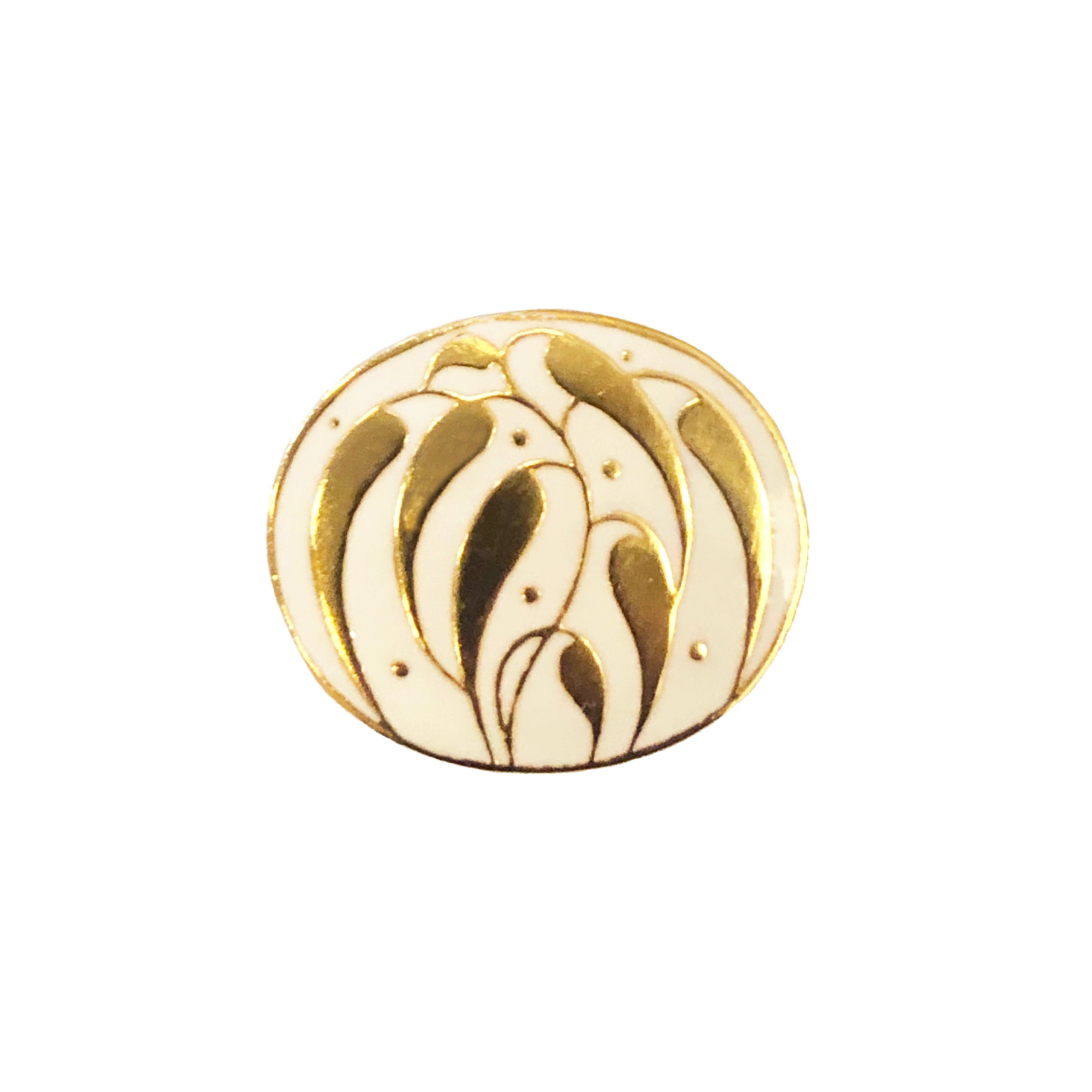 Josef Hoffmann Oval Enamelled Pendant Brooch