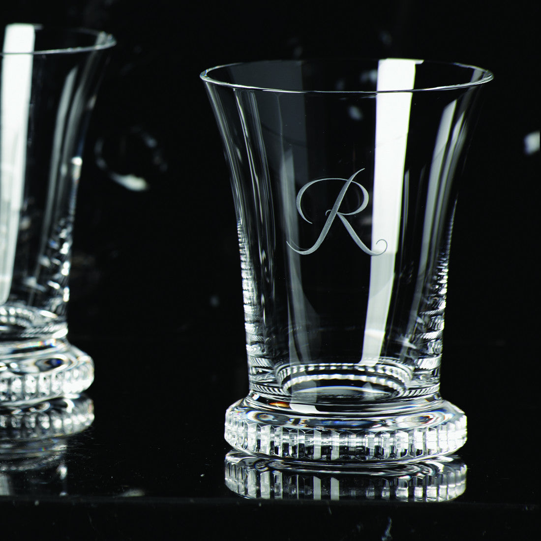 Biedermeier Crystal Wedding Beaker with Monogram