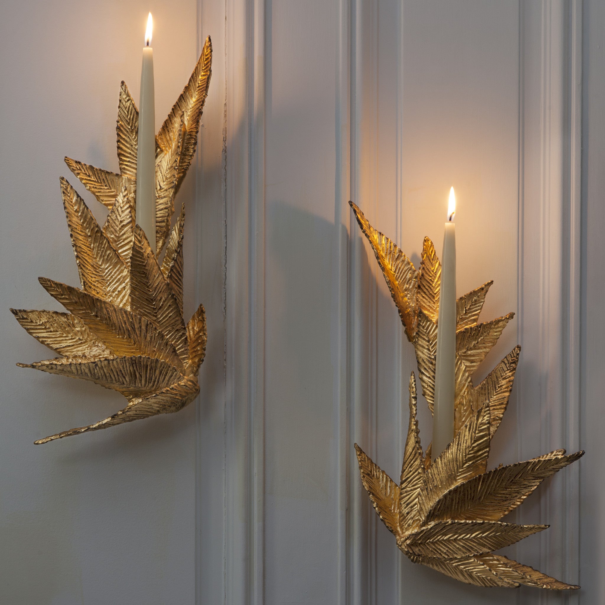 Michele Oka Doner Golden Wall Sconce