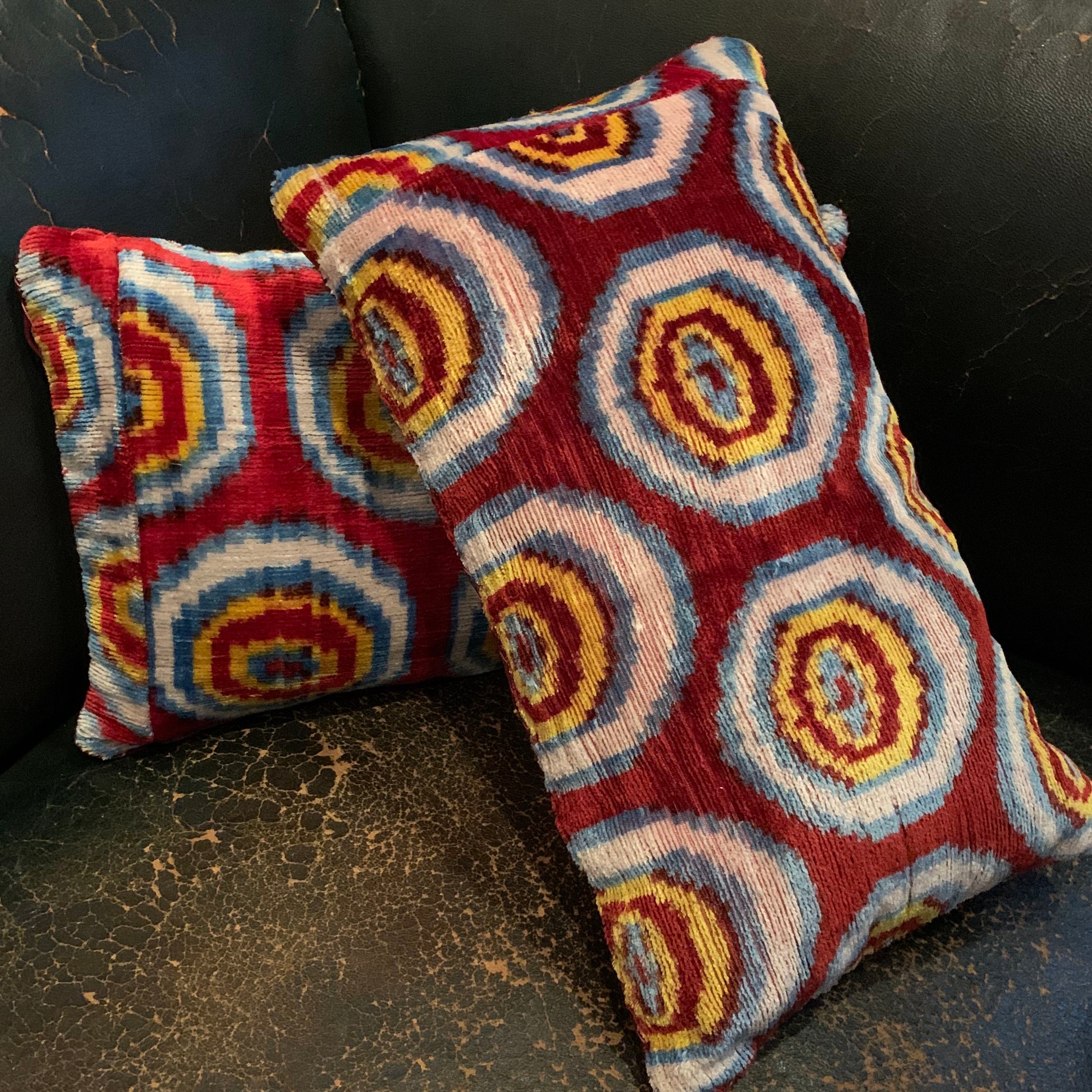 Madeline Weinrib Velvet Ikat Cushions