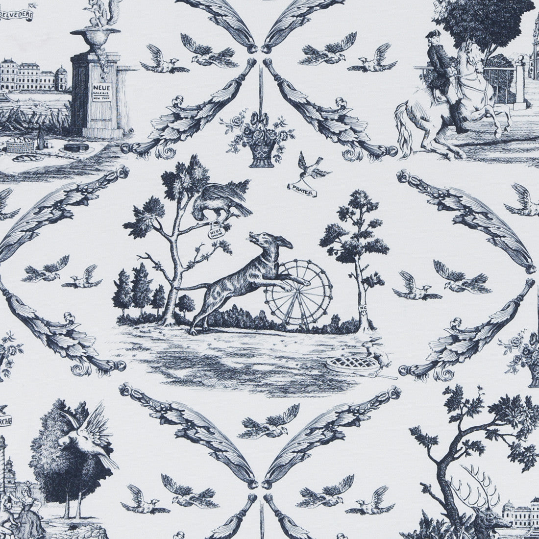 Toile de Vienne, detail, Prater