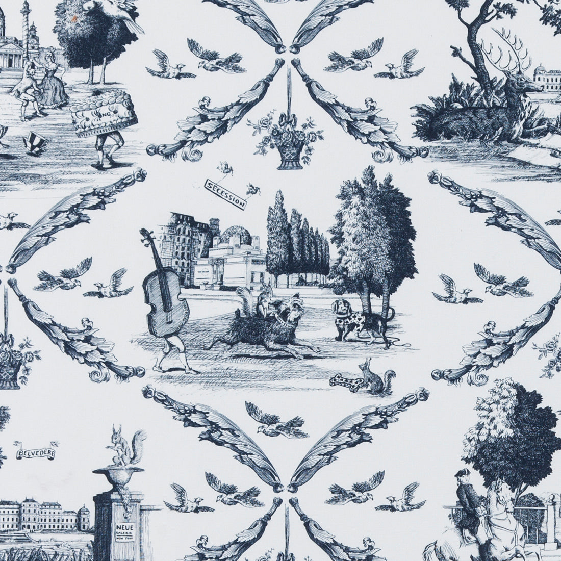 Toile de Vienne Pattern, detail