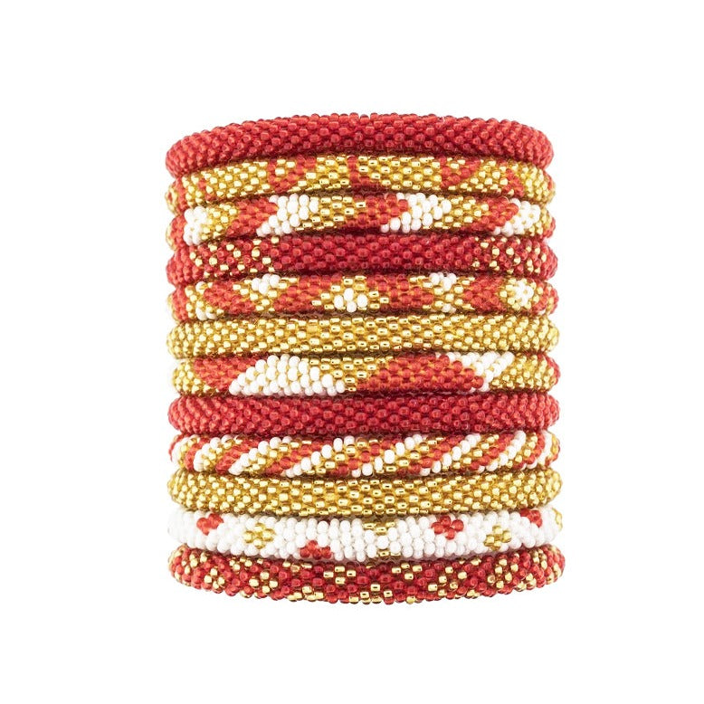 Coral Music Bracelet Trio