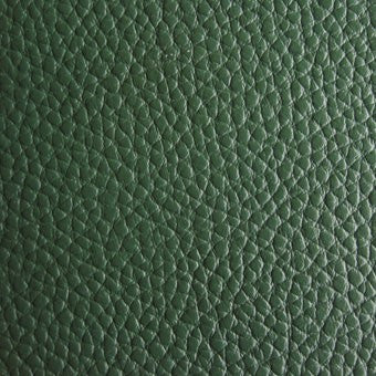 Forest green calf-skin detail