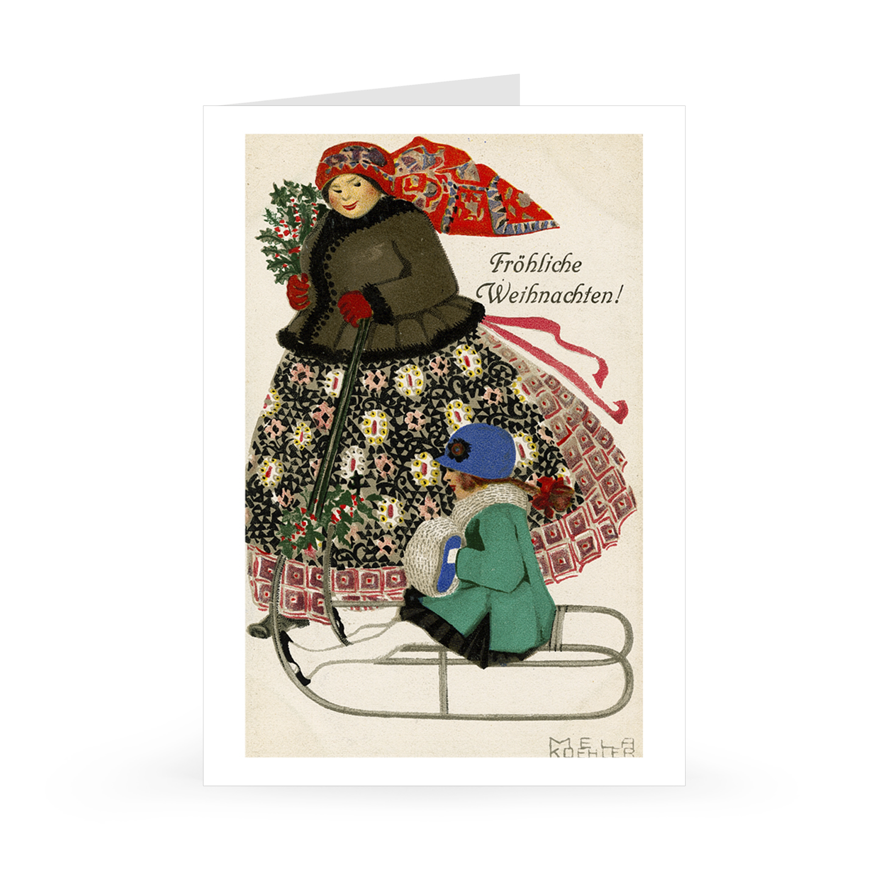 Holiday Cards by Mela Koehler for the Wiener Werkstätte