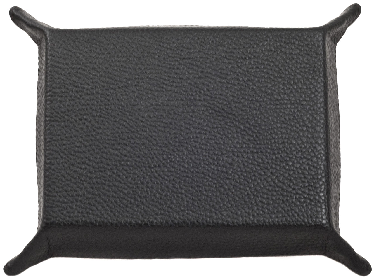 Leather Travel Tray, Black Exterior